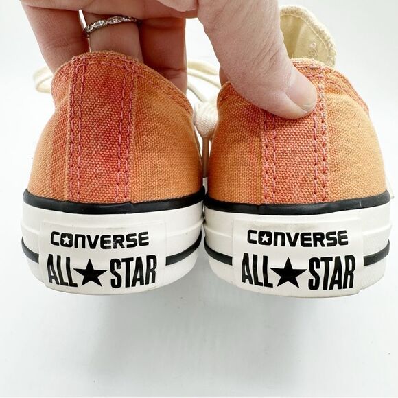 Customized Ombré Orange Yellow Converse All Star Low-Top Unisex Sneakers M4 W6 - Picture 9 of 15